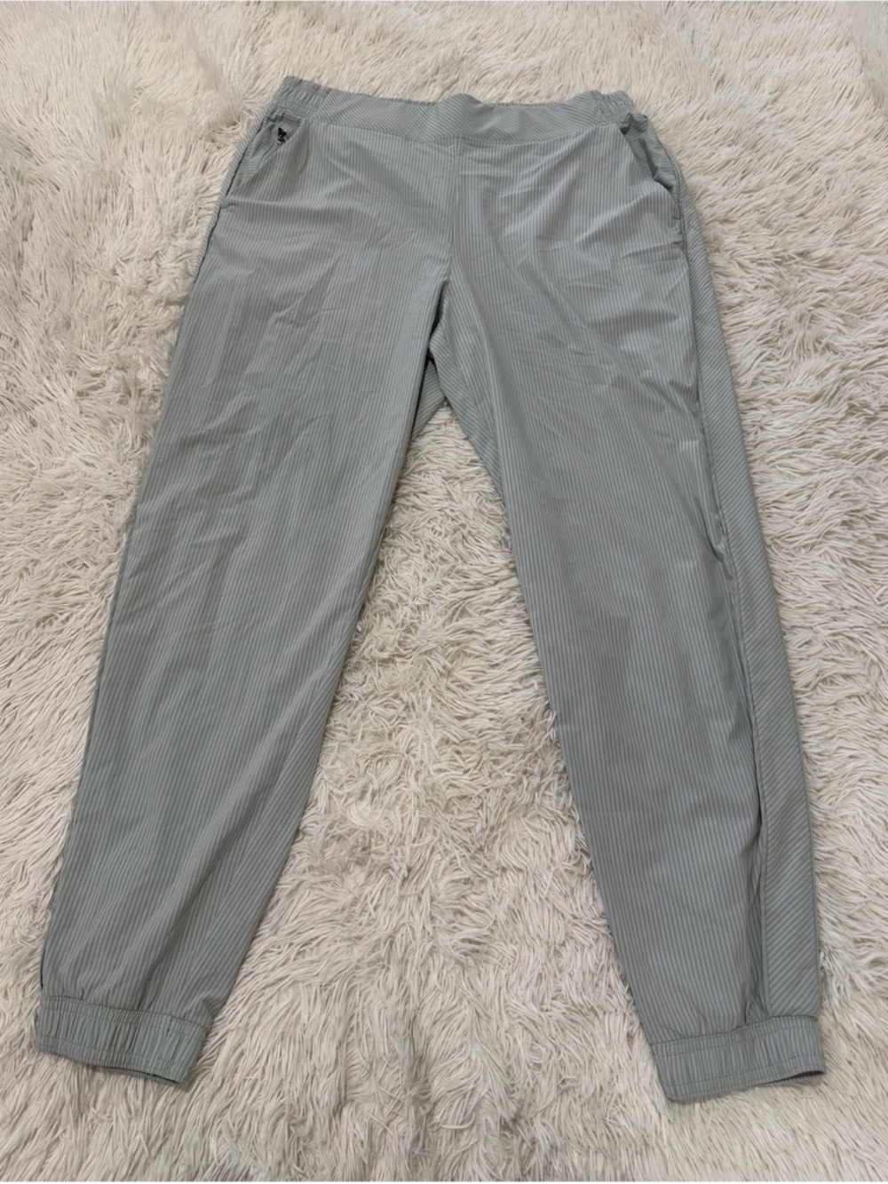 ATHLETA Brooklyn Textured Jogger Light Green Ribbed, Women’s Sz 12 - Picture 5 of 10